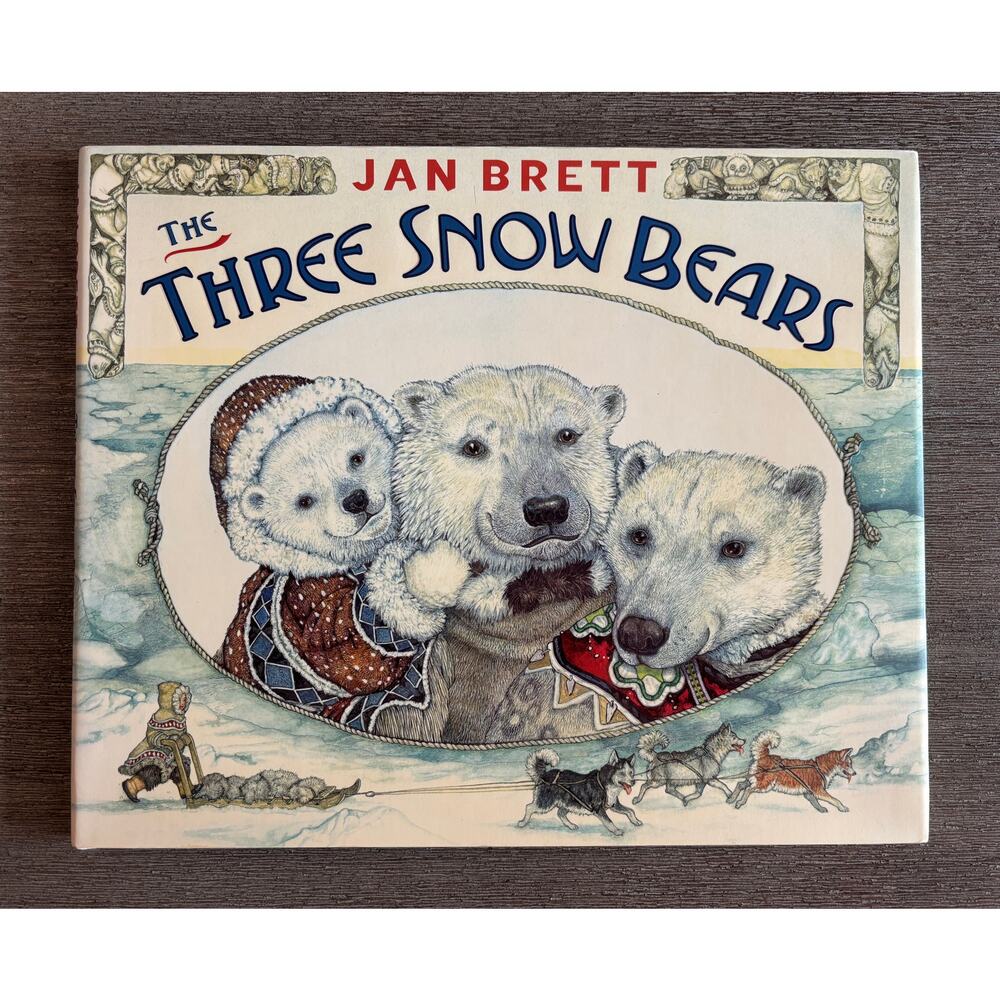 Three Snow Bears by Jan Brett Book Animals Rare EUC